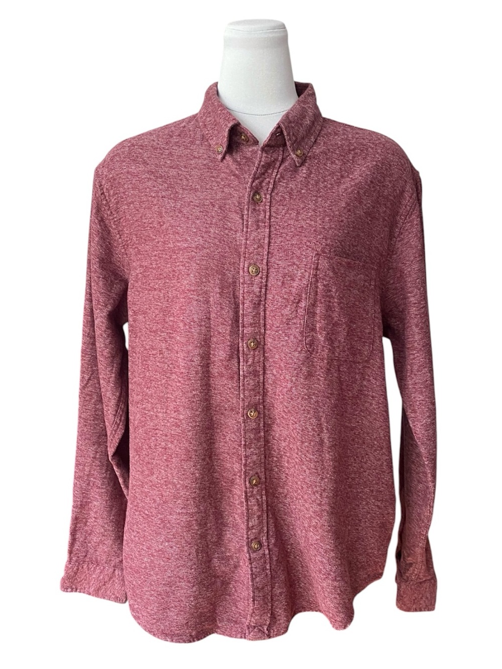 Lands End Wool Button Down Shirt